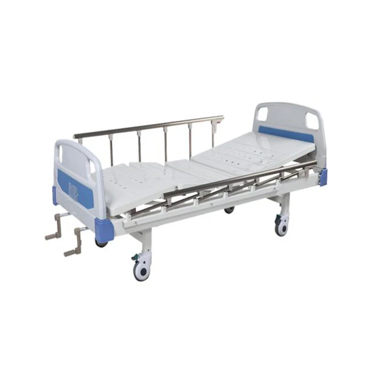 2crank manual with Aluminum alloy guardrail nursing bed