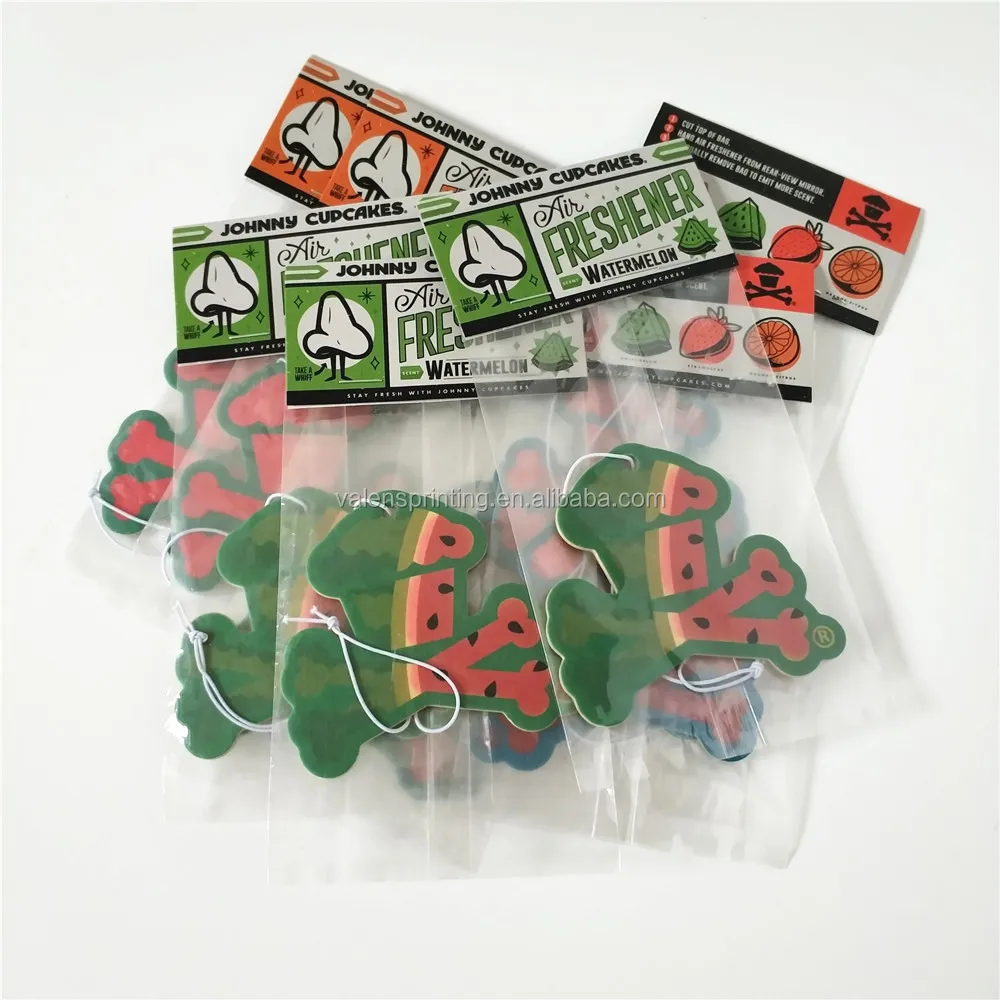 Custom Hanging Paper Car Scent Air Freshener For Promotional Shoes Shape Vanilla Ocean New Car