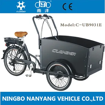 Family Bakfiets Cargo E Tricycle - Buy Three Wheel Cargo Bike,Reverse