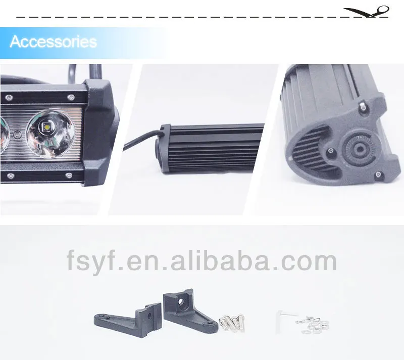 10w cree offroad led spot light bar ,single row led light bar