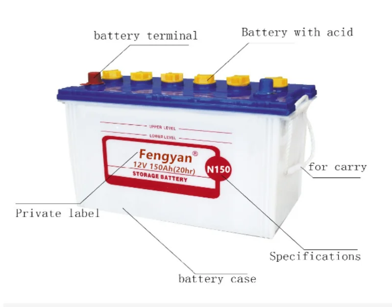 N150 12v150ah Sealed Lead Acid Battery Heavy Duty Truck Batteries Buy