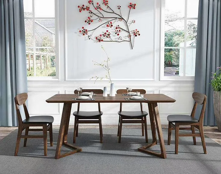 Modern design standard size long wooden tea table for living room