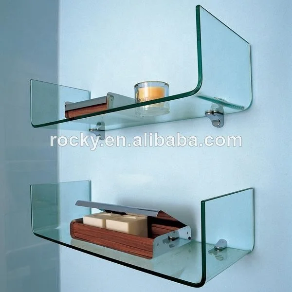 curved glass shelf