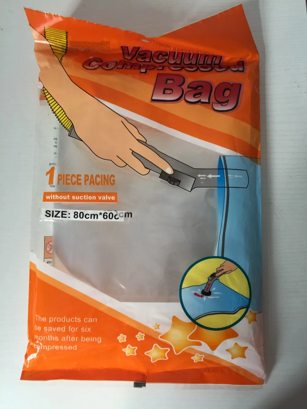 Beautiflly Design Pet+pe Bag Vacuum Hand Pump Vacuum Packing Bag For