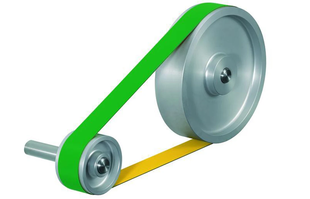 flat drive belts and pulleys