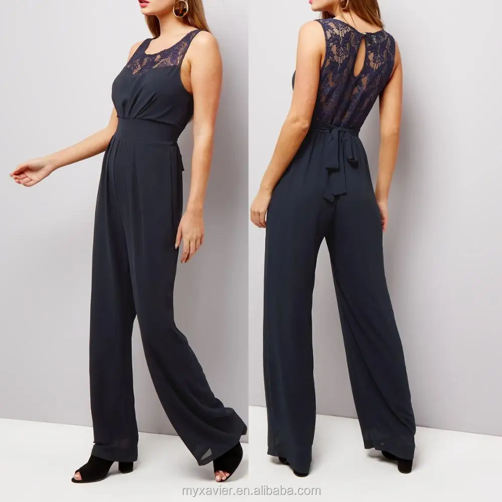 formal navy jumpsuit