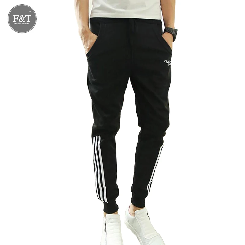 Compra Negro pantalones de chándal flacos online al por