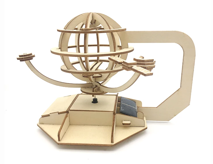 Solar Energy Earth and Satellites Kids 3D Puzzle Wooden