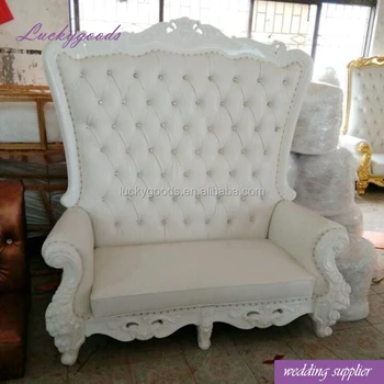 Lyz035 Wedding Stage Favor High Back White Sofa Chair For Favor High Back White Sofa Chair