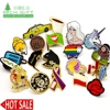 Free sample custom metal cute tiny unicorn pony star collectible birthday gift flower brooch badges lapel enamel pin 1pc order