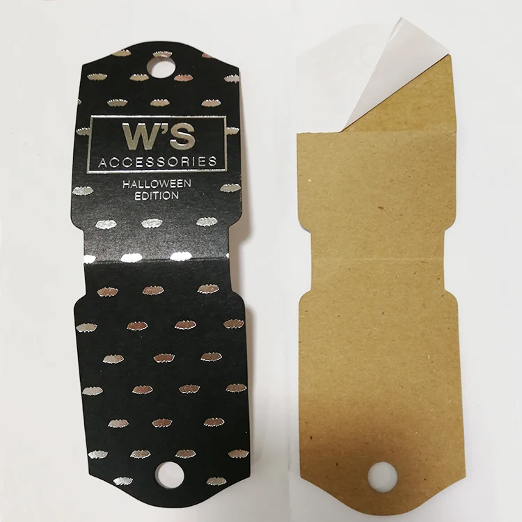 Folded Custom Socks Packaging Tag,Hanging Tags With Plastic Hanger