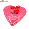 Wholesale favor chocolate candy mint heart shaped container tin can