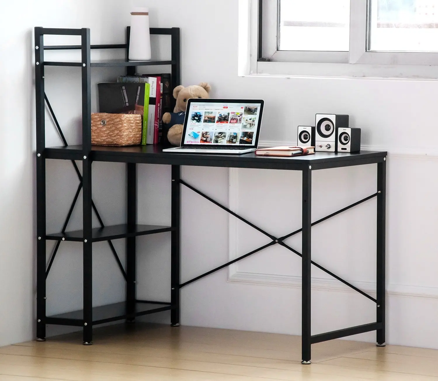 Buy Soges Computer Desk Computer Table 47" Sturdy Office Meeting/Training Table Drawing Desk ...