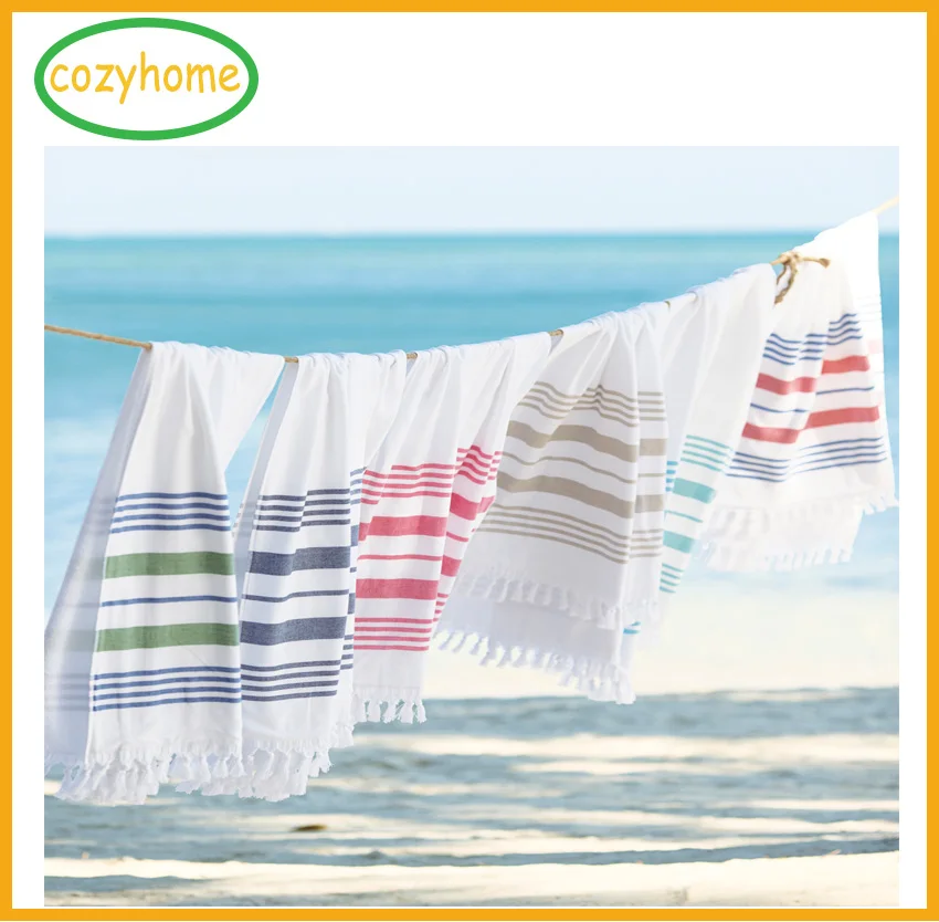 Finest Quality Diamond Turkish Peshtemal Towel Yoga Spa Gym Pool Beach Bath