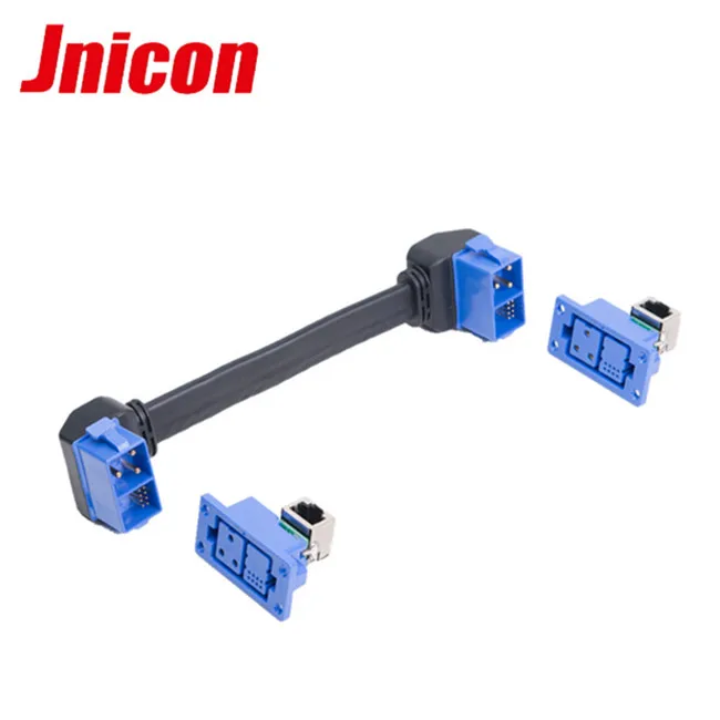 led strip corner connector with shield rj45