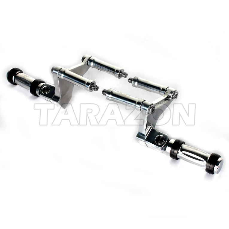 Polished Silver Rear Sets Foot Peg Forward Controls For Harley