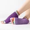 Yoga five finger socks professional slip open toes yoga socks dance sports anti-slip socks