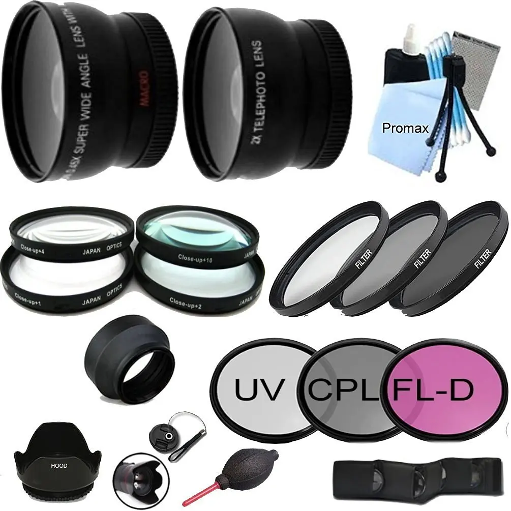 For Nikon AF-S DX NIKKOR 18-140mm f/3.5-5.6G ED VR-Ultimate 67mm FILTERS KIT Includes 67mm(UV)+(CPL)+(ND)Hood+4pc Macro Close-Up Kit+Screen Protector+Camera Lens Blower+Cap Keeper+Cleaning Cloth+MORE!
