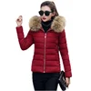 Hot Sale Slim Outdoor Hooded Lady Padded Jacket Fur Winter Wears Down Jacket For Women