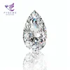 White Moissanites pear - shaped gem processing free parcel post
