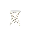 Ins Nordic design coffee table marble top titanium frame dinning table living room table