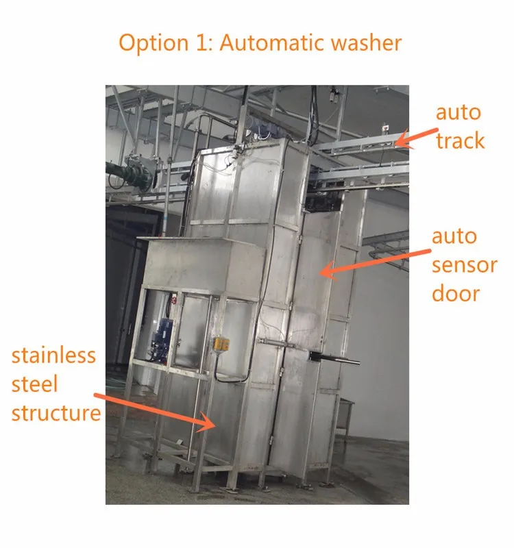 Cattle slaughterhouse line high pressure water spray cattle cleaning machine