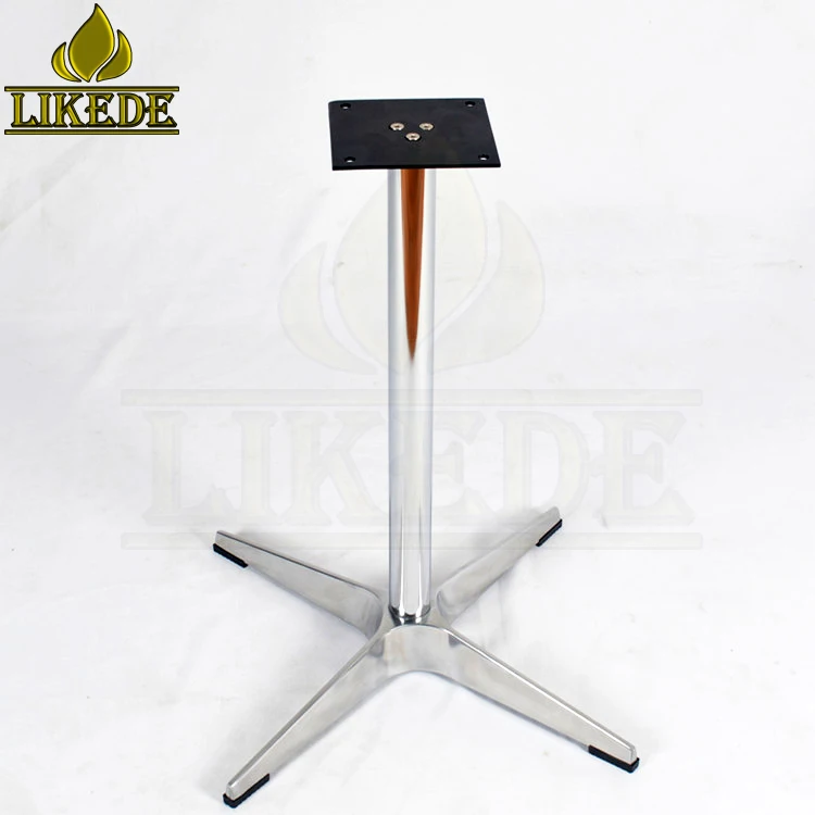 Hot Sale Morden Design Aluminum Base Coffee Table Black Dining Table for Cafe Restaurants