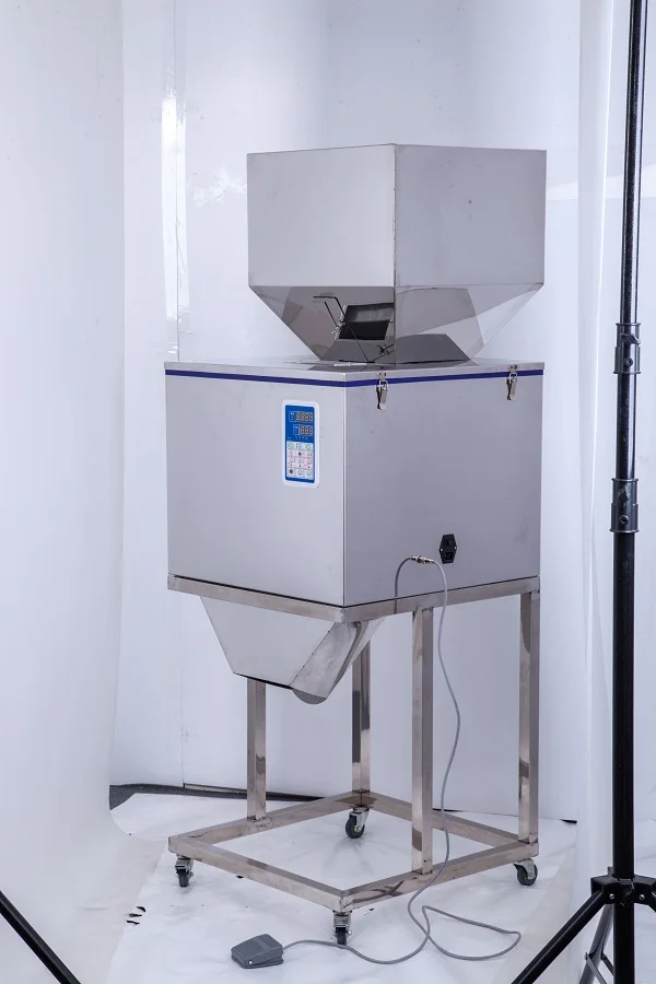 F-9999 Big quantitation granules 100-9999g powder 5000g filling machine with foot pedal