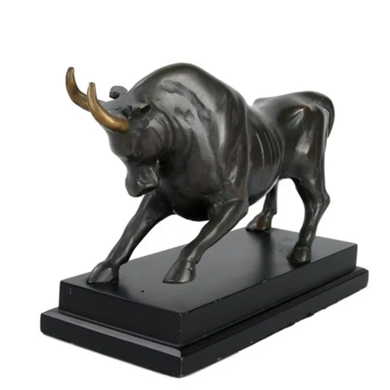 Life Size Garden Fiberglass Animals Bull Statue Sculpture Resin Bull