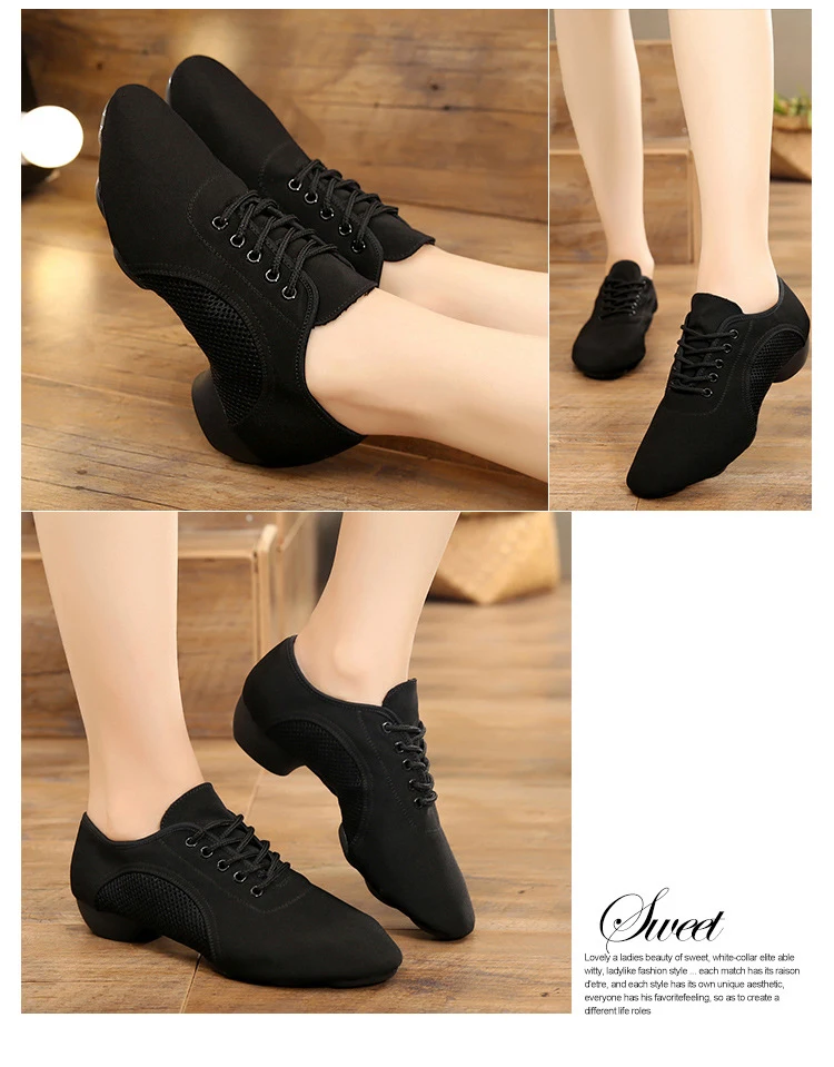 Jazz Dance Neutral Dance Shoes Oxford Cloth Soft Bottom High Quality Jazz Dance Shoes
