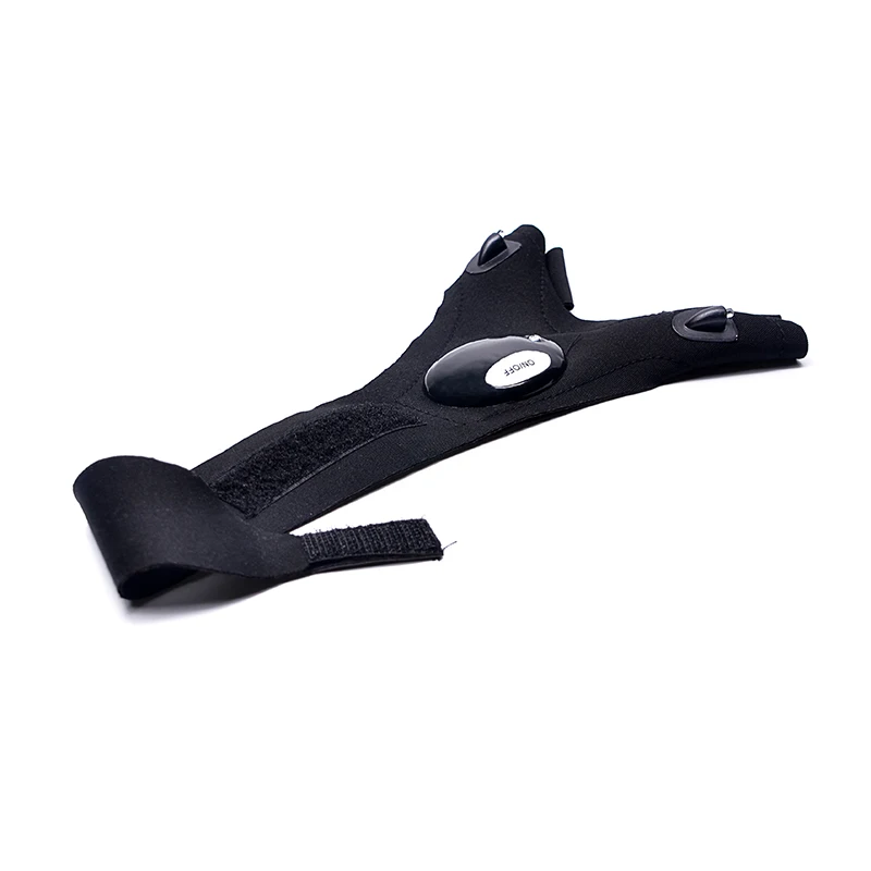 2018 New Fingerless Led Gloves Fishing Magic Strap Led Flashlight