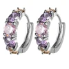 Fashion earring with colours zircon support EAC47 women jewelry