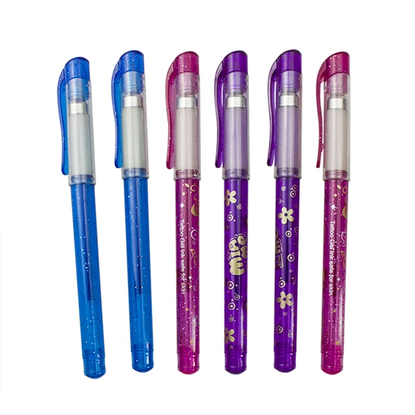 Skin Art Pen Type Nontoxic Tattoo Body Glitter Gel Pen Buy Tattoo