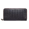 Newest woven cowhide leather men medium style wallet making supplies card holders