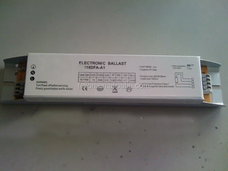 T8 Lamp Electric Ballast High Power Factor Lamp Ballast 0.95/0.98pf