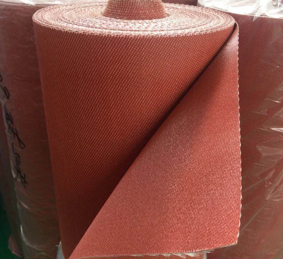 Glass Fiber Fabric Impregnated with High Temperature Resistant Silicone Rubber Coating