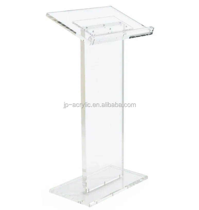 Acrylic Transparent Lifting Speeches Podium Lectern 31.5 to 51.2 inch Adjustable Height for Church Pulpit School Lectern Weddings Event Reception OUKANING Acrylic Podium Stand 