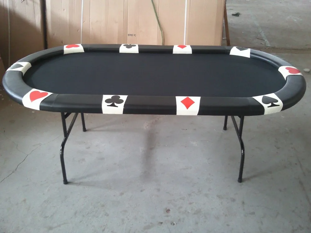 84 Inch Folding Poker Table With Folding Steel Leg Buy Poker Table