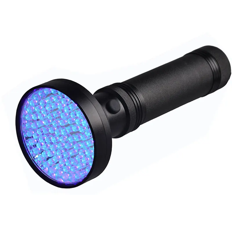 TOPCOM 100 LED 395nm Aluminum Alloy Purple Light 100 LED UV LED Flashlight
