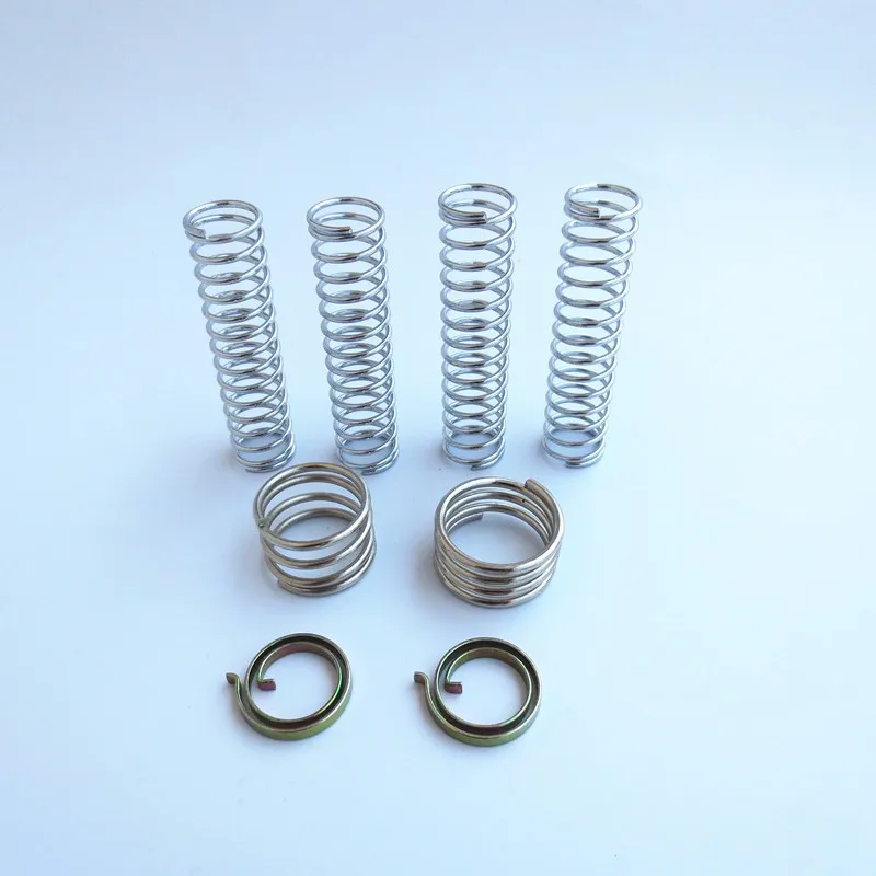 Homotek Paquete De 2 Topes Hidráulicos De Puerta De Acero Inoxidable Con Punta De Goma, Topes De Puerta De 4 Pulgadas De Altura, Níquel Satinado Cepillado