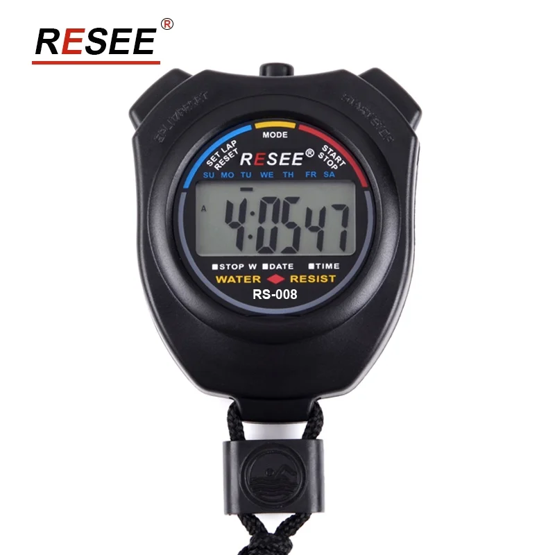 Hot Products Rs018 Sport 100 Lap Memory Professional Stopwatch With Cheap Price Lcd Digital