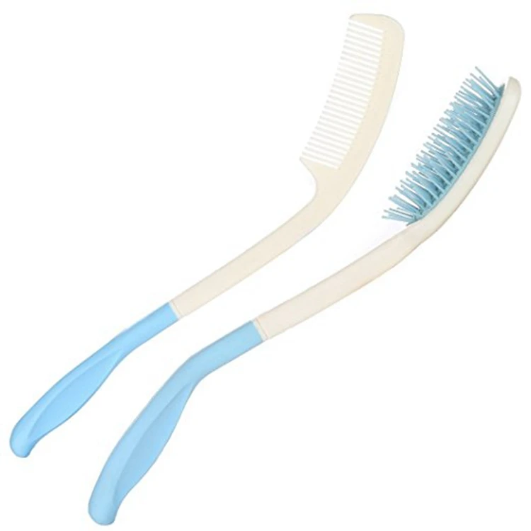 13" Long Reach Long Handle Soft Brush Comb For Those With Limited