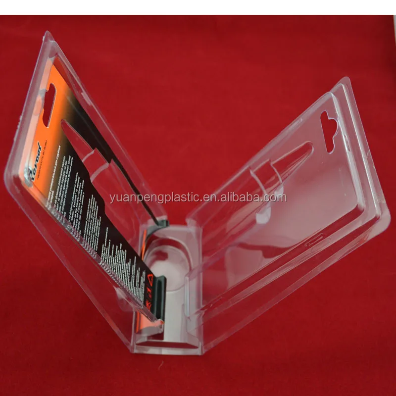 Customized Hanging Clamshell Blister Packaging With Printed Insert Card