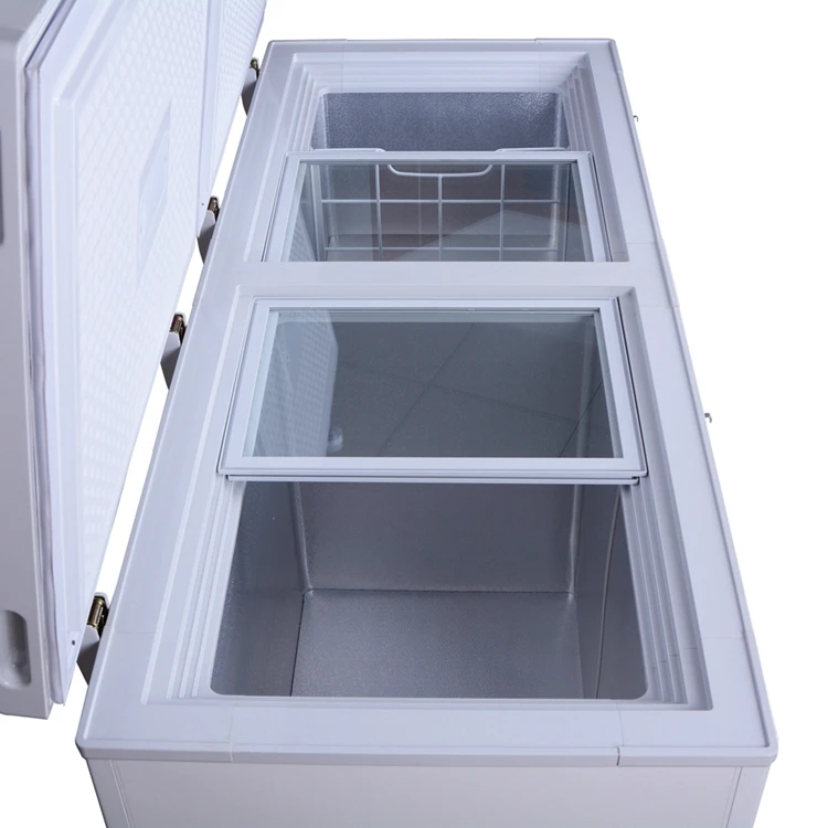 450l 12v 24v Solar Deep Freezer Dc Chest Freezer With Super Thick