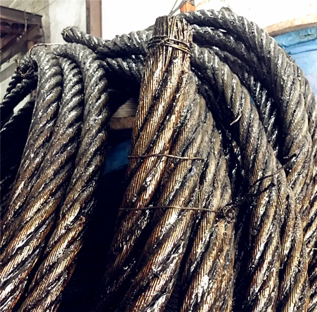 Ehs Ungalvanized Oil Coated Elevator Steel Wire Rope Buy Oil Coated