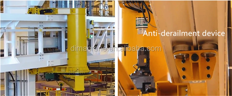 Europe style 360 Wall mounted moving travelling slewing jib crane 5 ton with Anti-derailment device 360 Factory sale tailor made