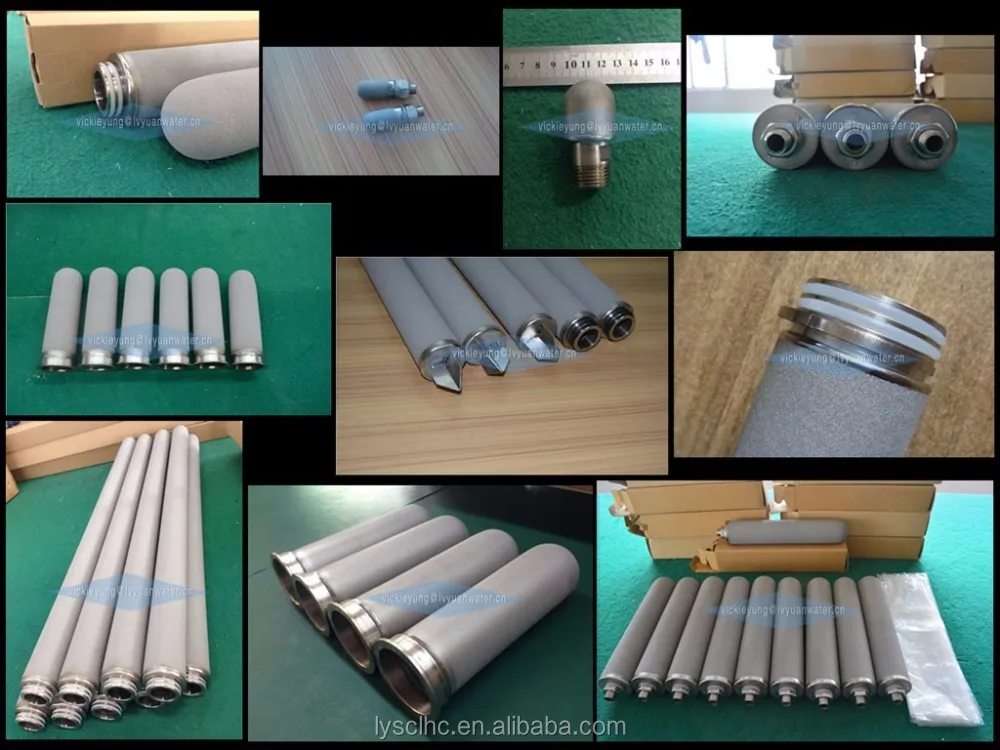 High quality 10 20 40 inch titanium powder micron filter/5 micron titanium filter