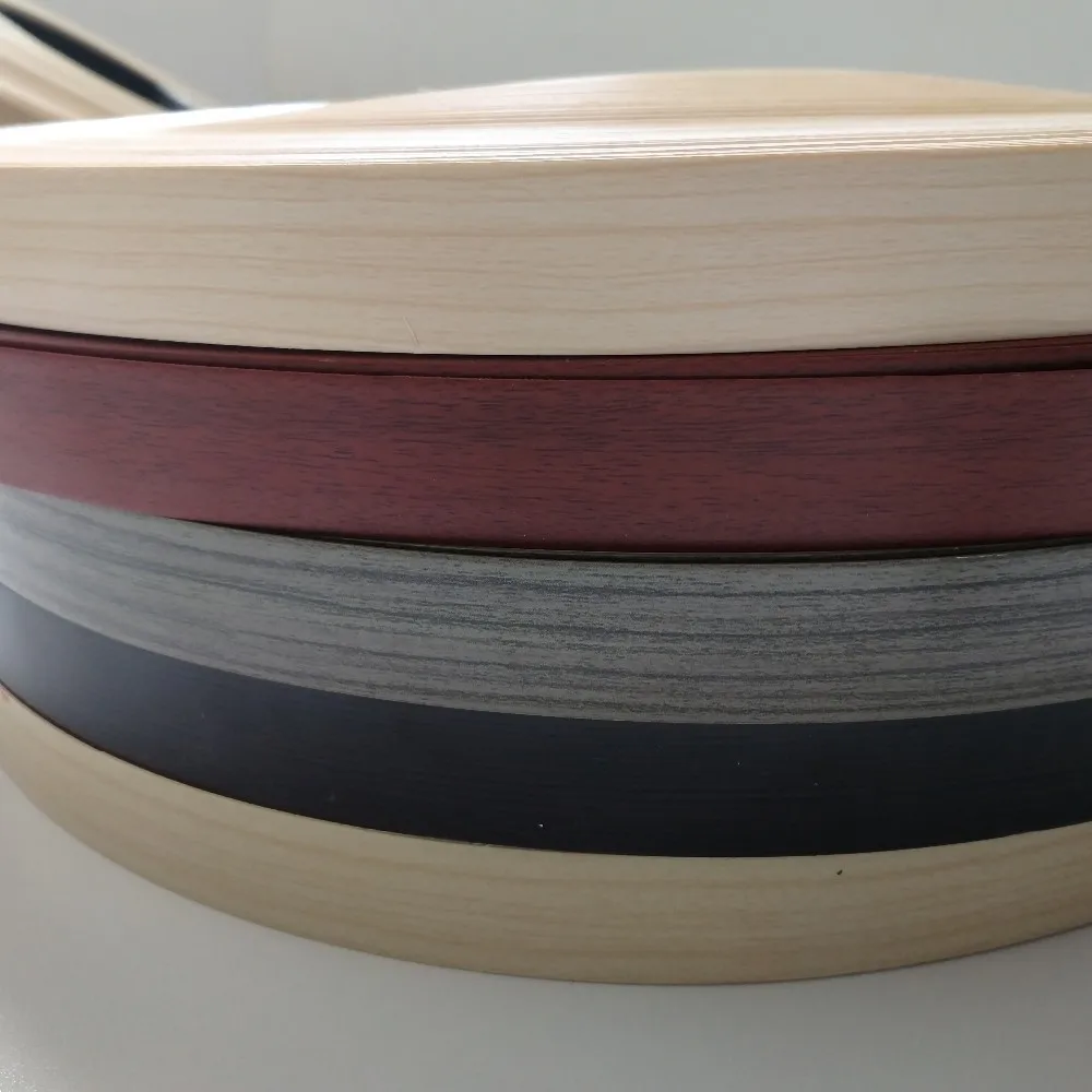Wood Grain Melamine Pvc Edge Banding Tape Plastic Wood Finish Edge