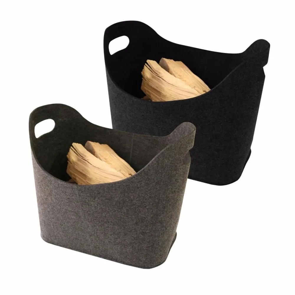 Firewood Basket Durable Felt Firewood Basket For Fireplace Accessory