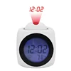 Fancy Promotional 90 Degree Rorative Projection Calendar English Talking Alarm Clock